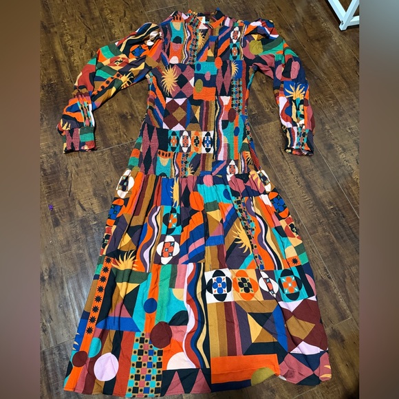 FARM Rio Multicolor Geometric Maxi Dress - Picture 2 of 5